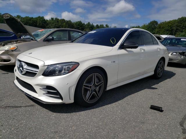 55SWF6EB8LU331922 - 2020 MERCEDES-BENZ C 43 AMG WHITE photo 1