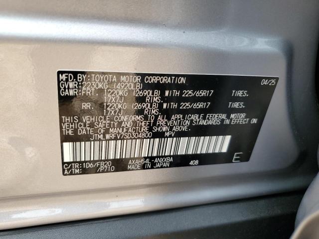 JTMLWRFV7SD304800 - 2025 TOYOTA RAV4 LE ვერცხლისფერი ფოტო 14