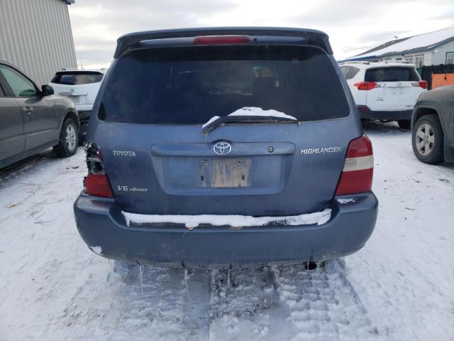 JTEEP21A770223050 - 2007 TOYOTA HIGHLANDER SPORT BLUE photo 6