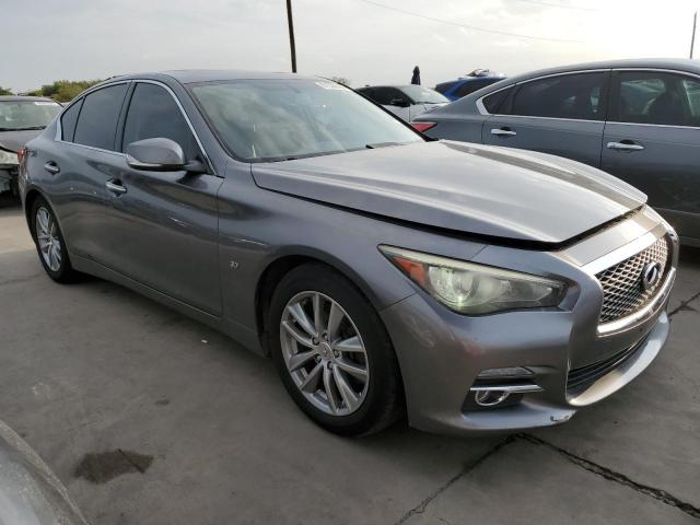 JN1BV7AP1EM672148 - 2014 INFINITI Q50 BASE GRAY photo 4