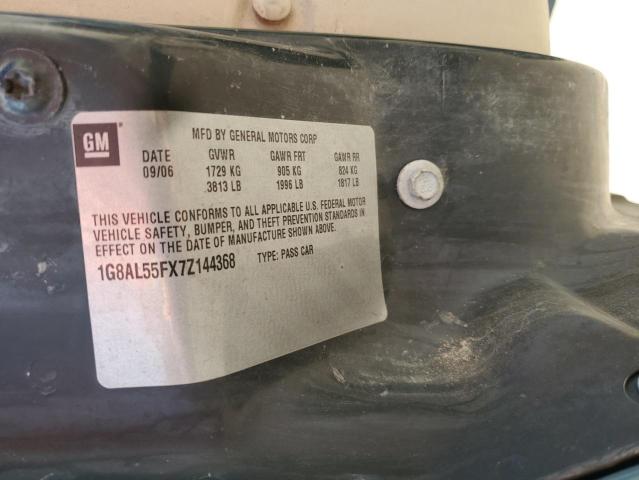 1G8AL55FX7Z144368 - 2007 SATURN ION LEVEL 3 GREEN photo 12