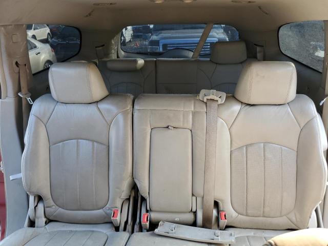 5GALVBEDXAJ164777 - 2010 BUICK ENCLAVE CXL BURGUNDY photo 10