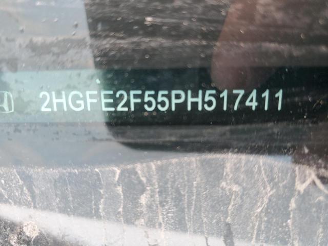 2HGFE2F55PH517411 - 2023 HONDA CIVIC SPORT WHITE photo 12