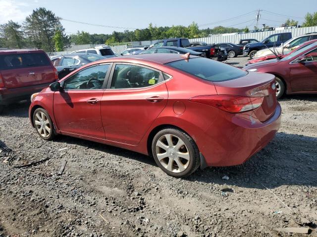 5NPDH4AE7DH265440 - 2013 HYUNDAI ELANTRA GLS RED photo 2