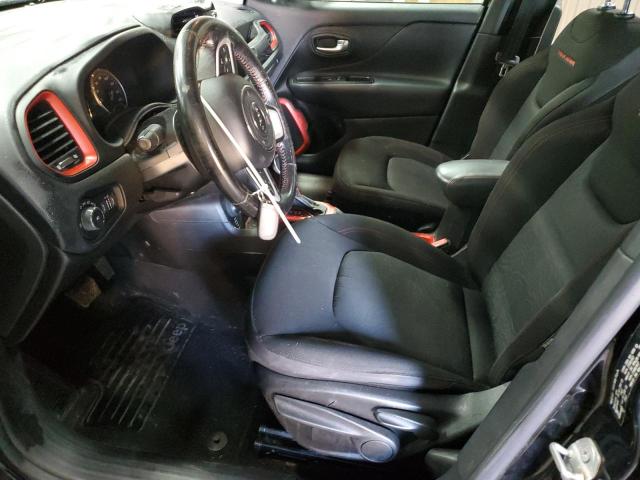 ZACCJBCB9HPE46527 - 2017 JEEP RENEGADE TRAILHAWK BLACK photo 7