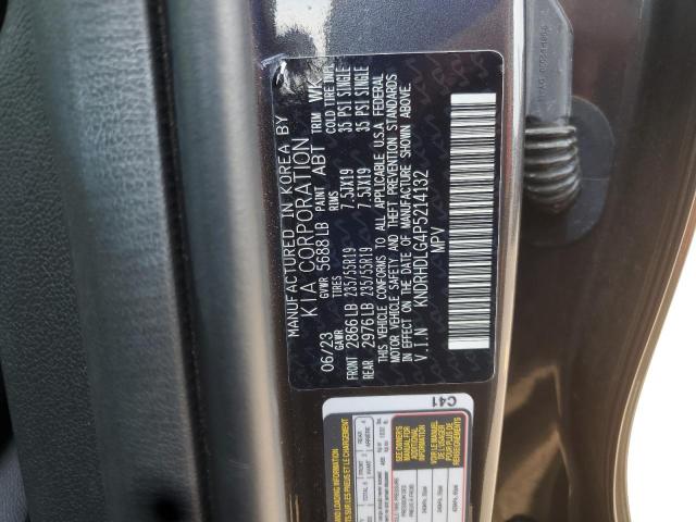 KNDRHDLG4P5214132 - 2023 KIA SORENTO EX GRAY photo 12