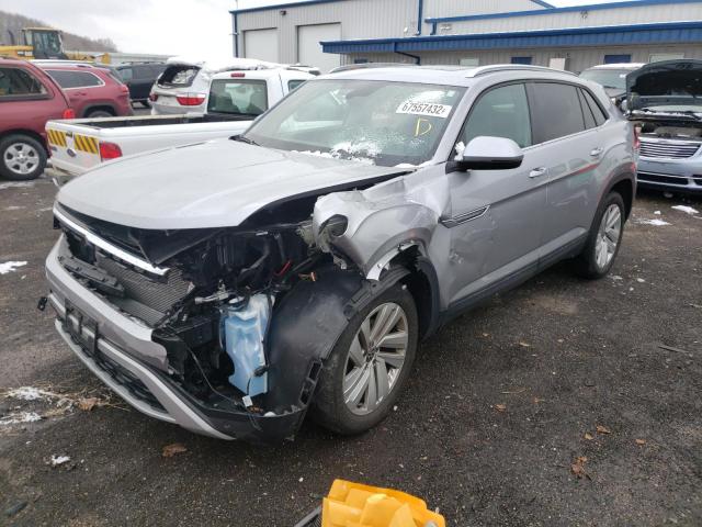 1V26E2CA8LC212562 - 2020 VOLKSWAGEN ATLAS CROS SE SILVER photo 1