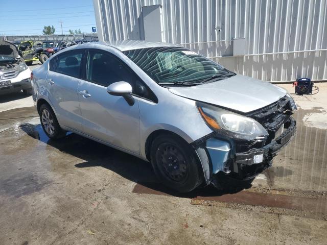 KNADM4A37E6348451 - 2014 KIA RIO LX SILVER photo 4