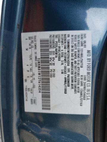 1LNHM81W12Y614354 - 2002 LINCOLN TOWN CAR EXECUTIVE TEAL photo 12