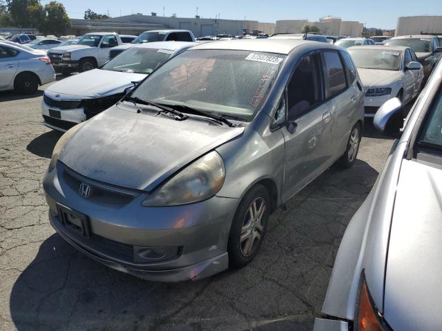 JHMGD38627S011916 - 2007 HONDA FIT S GRAY photo 1