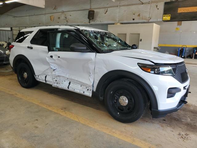 1FM5K8AB4MGA42646 - 2021 FORD EXPLORER POLICE INTERCEPTOR 白色 照片 4