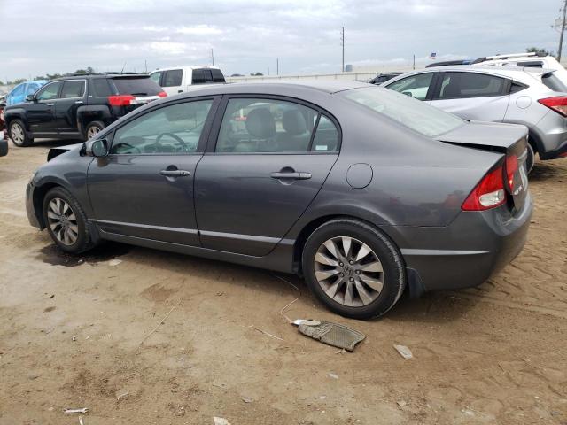 2HGFA16919H356518 - 2009 HONDA CIVIC EXL GRAY photo 2