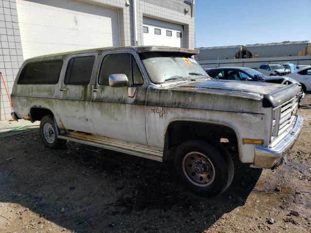 1GNEV16K7HF132369 - 1987 CHEVROLET SUBURBAN V10 WHITE photo 4