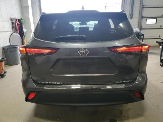 5TDGZRBH2NS569951 - 2022 TOYOTA HIGHLANDER XLE 灰色 照片 6