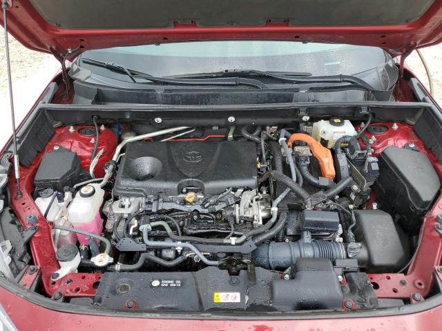 4T3R6RFV7MU030787 - 2021 TOYOTA RAV4 XLE 红色 照片 12
