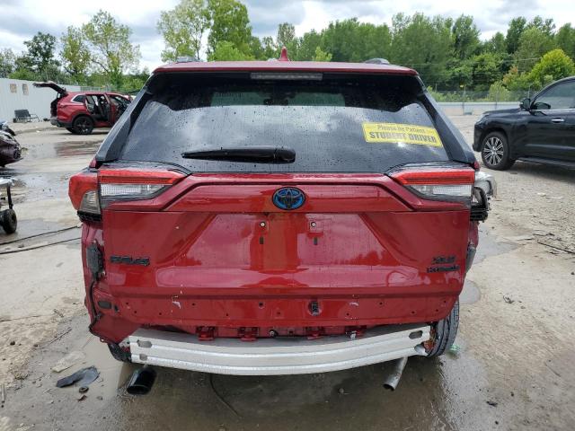 4T3R6RFV7MU030787 - 2021 TOYOTA RAV4 XLE 红色 照片 6