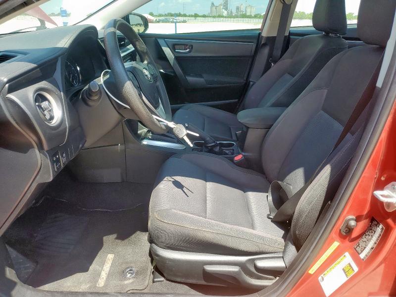 5YFBURHE5KP875200 - 2019 TOYOTA COROLLA LE L RED photo 7