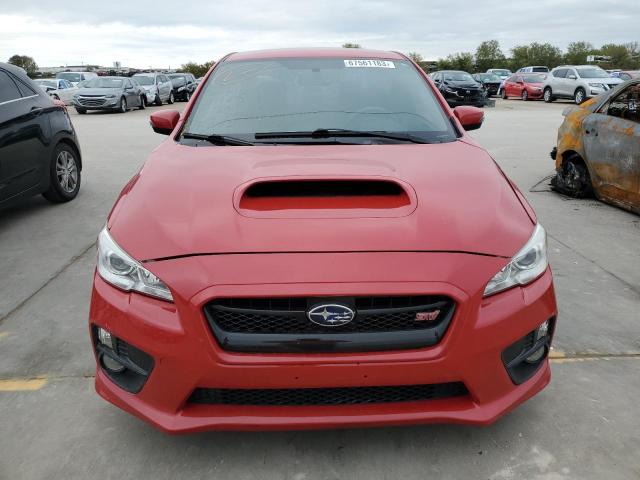 JF1VA2L67F9816275 - 2015 SUBARU WRX STI RED photo 5