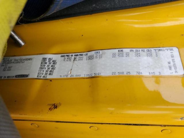 1FUJGEDV9CSBD2760 - 2012 FREIGHTLINER CASCADIA 1 Դեղին լուսանկար 10