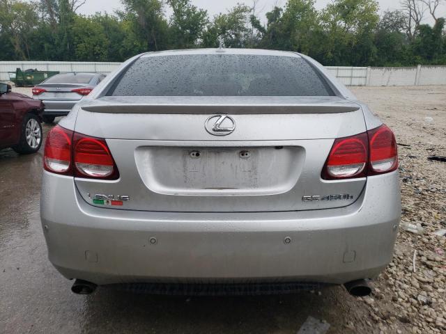 JTHBC96S375009459 - 2007 LEXUS GS 450H SILVER photo 6