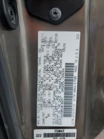 5TFTU4GN0BX010287 - 2011 TOYOTA TACOMA PRERUNNER ACCESS CAB GREEN photo 13