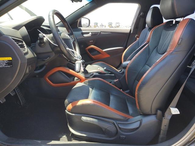 KMHTC6AE1GU249729 - 2016 HYUNDAI VELOSTER TURBO შავი ფოტო 7