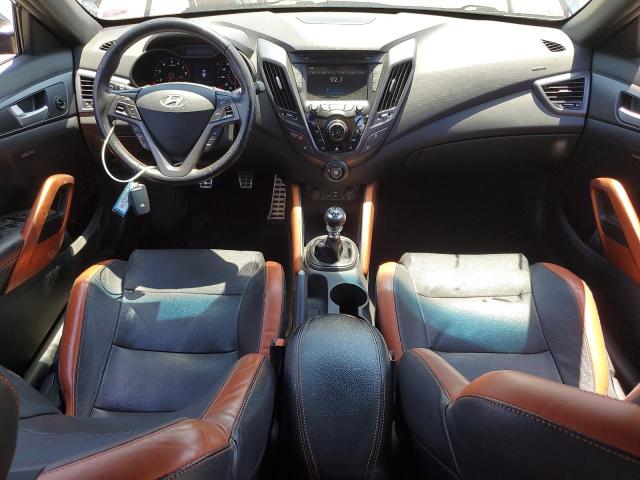 KMHTC6AE1GU249729 - 2016 HYUNDAI VELOSTER TURBO შავი ფოტო 8