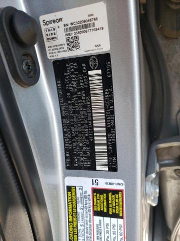 4T1C11AK0NU664858 - 2022 TOYOTA CAMRY LE SILVER photo 12