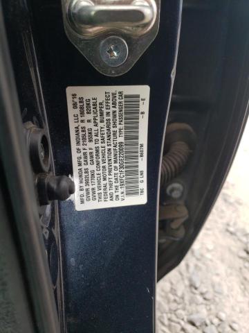 19XFC1F30GE220099 - 2016 HONDA CIVIC EX 蓝色 照片 13