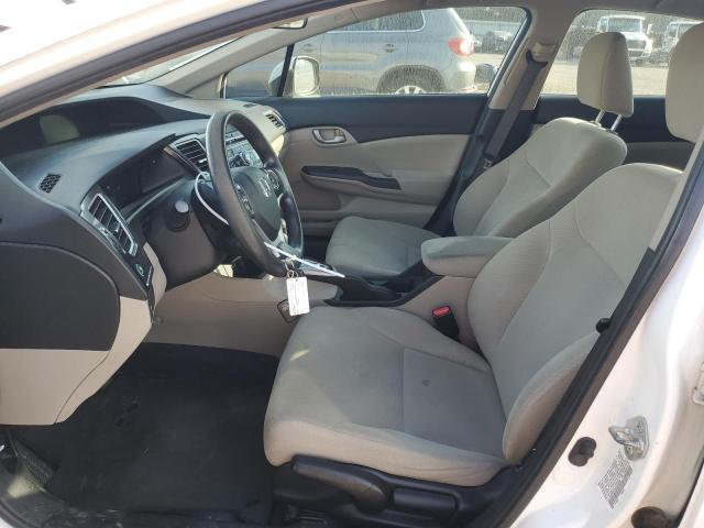 19XFB2F59DE033630 - 2013 HONDA CIVIC LX WHITE photo 7