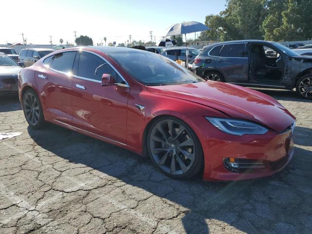 5YJSA1E2XLF408808 - 2020 TESLA MODEL S Червоний фото 4