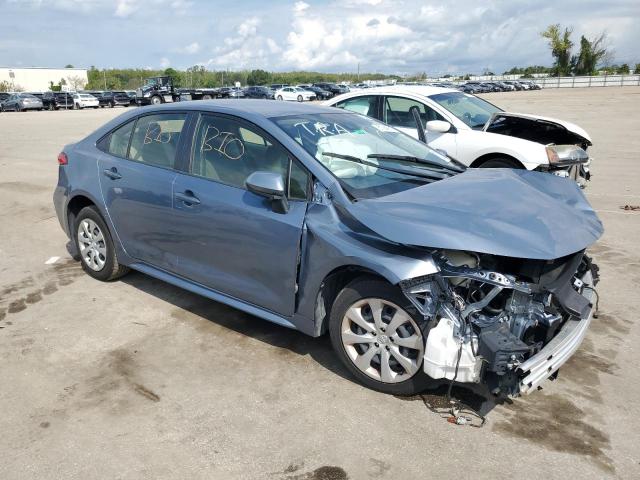 JTDEPMAE9MJ154824 - 2021 TOYOTA COROLLA LE BLUE photo 4