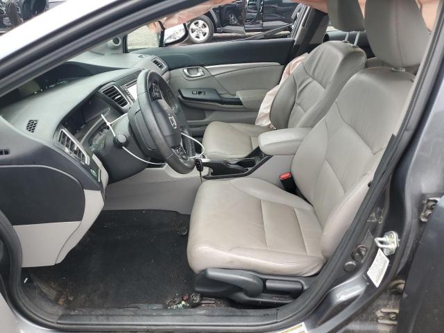 19XFB2F92DE283150 - 2013 HONDA CIVIC EXL GRAY photo 7