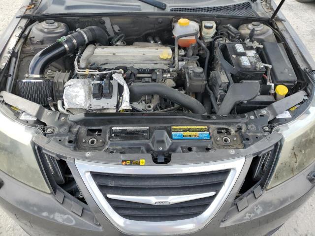 YS3FB59Y081107266 - 2008 SAAB 9-3 2.0T GRAY photo 11