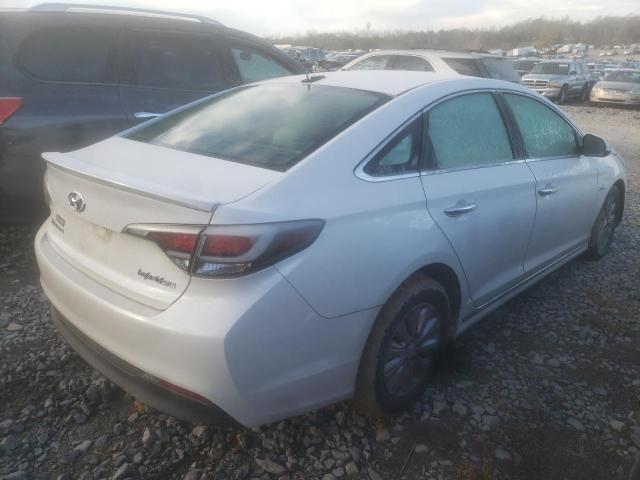 KMHE24L10HA045890 - 2017 HYUNDAI SONATA HYBRID WHITE photo 3