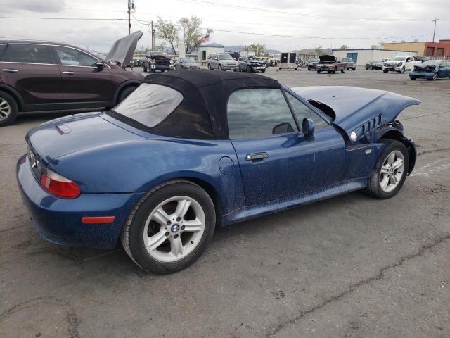 WBACN33471LK45275 - 2001 BMW Z3 2.5 BLUE photo 3