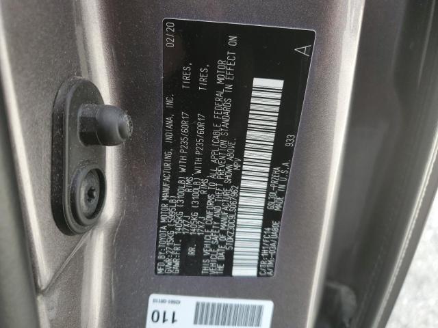 5TDKZ3DC9LS067962 - 2020 TOYOTA SIENNA LE SILVER photo 14