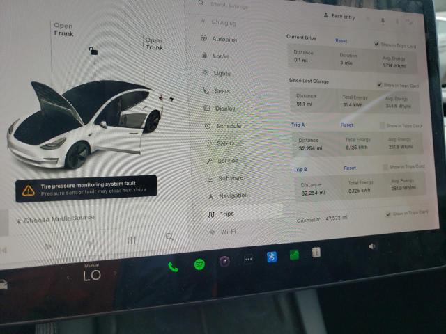 5YJ3E1EB2MF061792 - 2021 TESLA MODEL 3 白色 照片 9