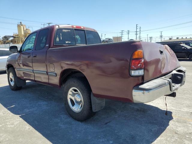 5TBRN34191S151472 - 2001 TOYOTA TUNDRA ACCESS CAB SR5 BURGUNDY photo 2