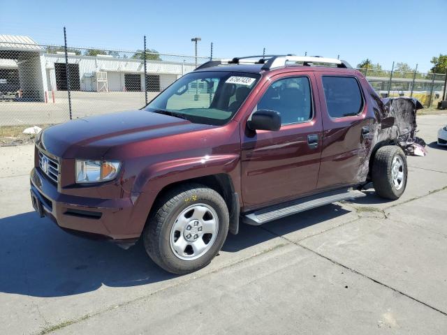 2HJYK16208H531651 - 2008 HONDA RIDGELINE RT BURGUNDY photo 1