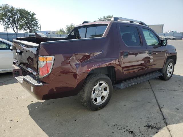 2HJYK16208H531651 - 2008 HONDA RIDGELINE RT BURGUNDY photo 3