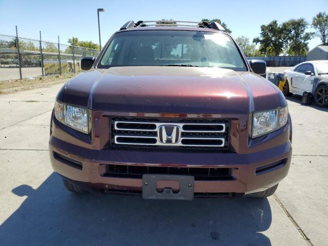 2HJYK16208H531651 - 2008 HONDA RIDGELINE RT BURGUNDY photo 5