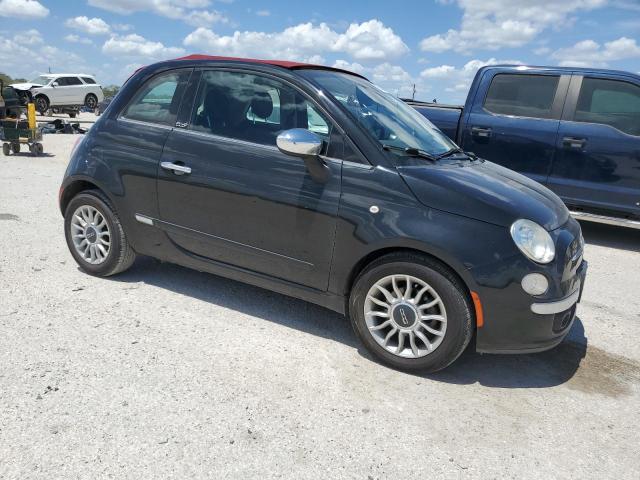 3C3CFFER8CT330289 - 2012 FIAT 500 LOUNGE BLACK photo 4