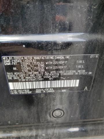 2T3BFREV9GW522891 - 2016 TOYOTA RAV4 LE BLACK photo 13