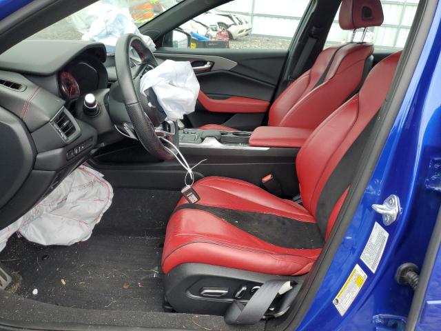 19UUB6F51NA001811 - 2022 ACURA TLX TECH A BLUE photo 7