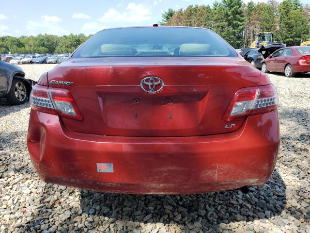 4T4BF3EK1BR129090 - 2011 TOYOTA CAMRY BASE RED photo 6