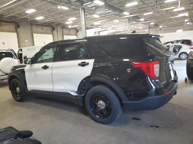 1FM5K8AB5LGD09128 - 2020 FORD EXPLORER POLICE INTERCEPTOR Czarny zdjęcie 2