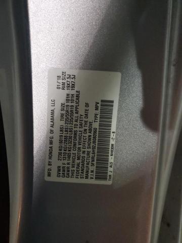 5FNRL6H92JB080960 - 2018 HONDA ODYSSEY ELITE SILVER photo 13