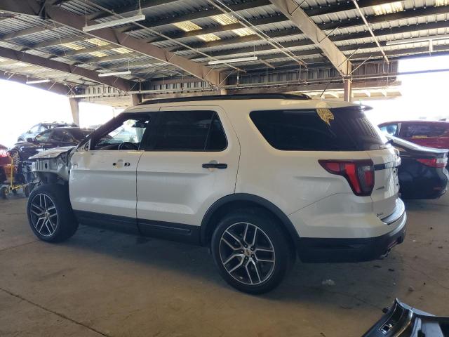 1FM5K8GTXJGA56529 - 2018 FORD EXPLORER SPORT Білий фото 2