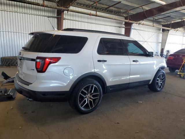 1FM5K8GTXJGA56529 - 2018 FORD EXPLORER SPORT Білий фото 3